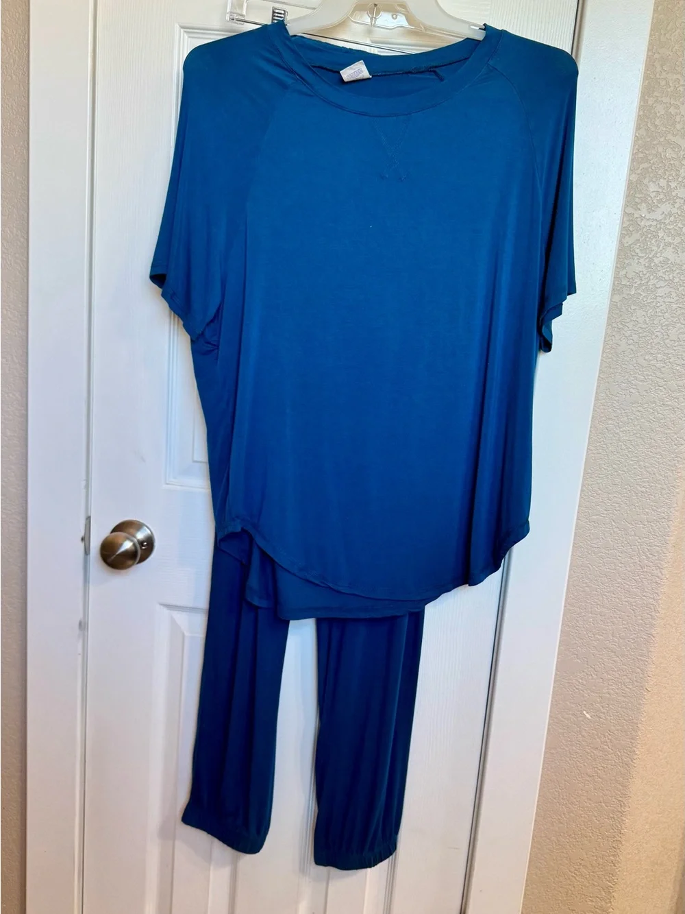 Women's Navy Blue Relaxed Lounge Pajama Set